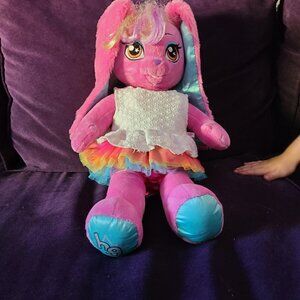 Build A Bear Honey Girl HG Risa Pink Rock Star Bunny Rabbit Stuffed Plush 20"
